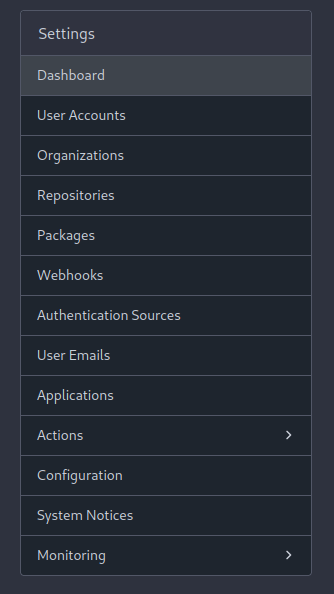 vertical settings appearance