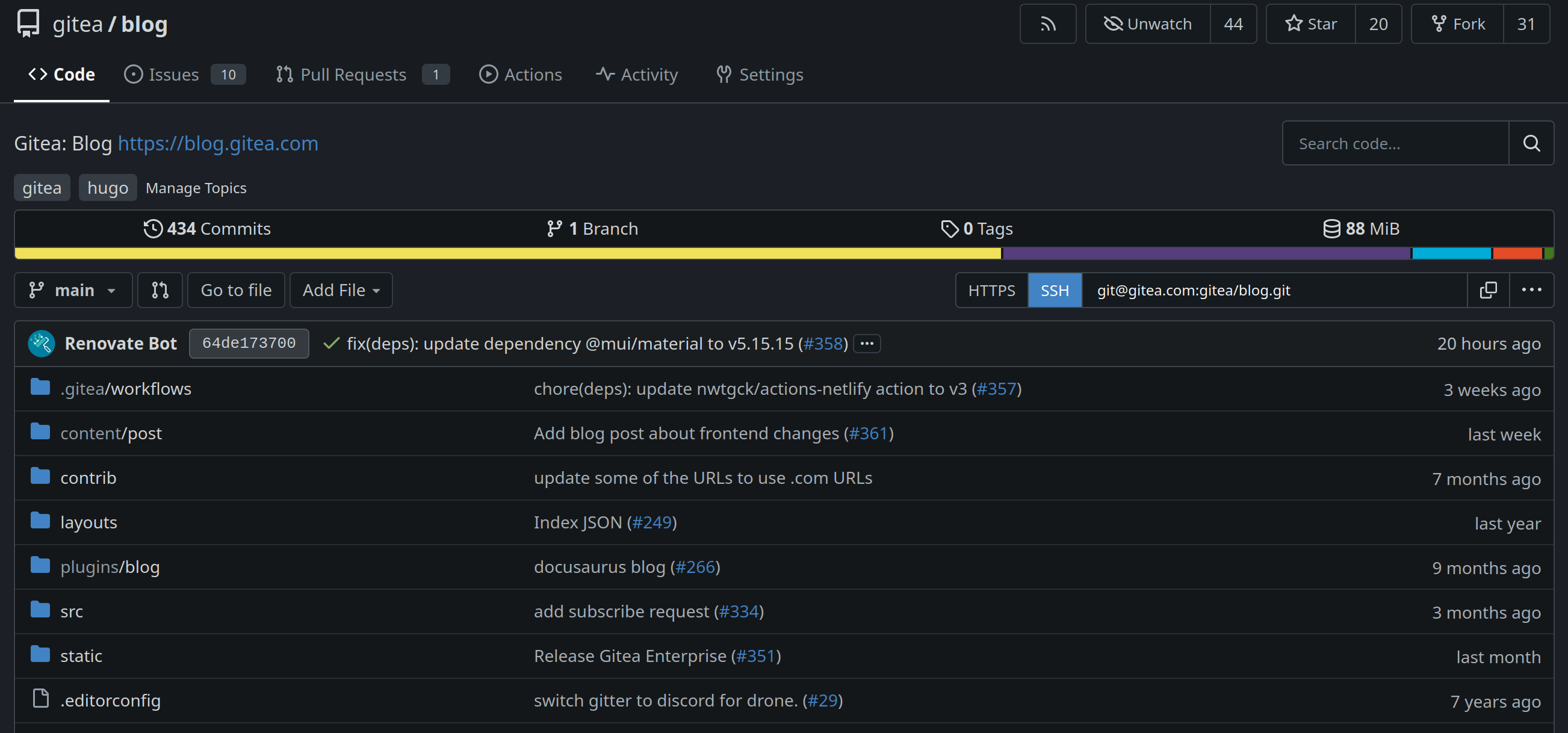 new repo layout